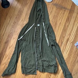 Women’s Green Zip-up Sweatshirt